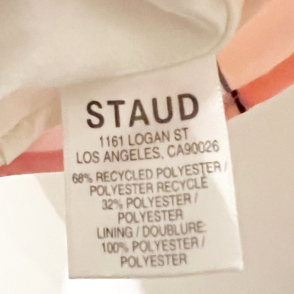 Staud Mini Milla Dress in Citrus Kaleidoscope Multicolor Puff Sleeve in Size 0 - Picture 8 of 16